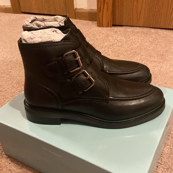 Seychelles Doing It Right Black Leather Bootie NEW IN BOX Size 8 OBO - Picture 5 of 11